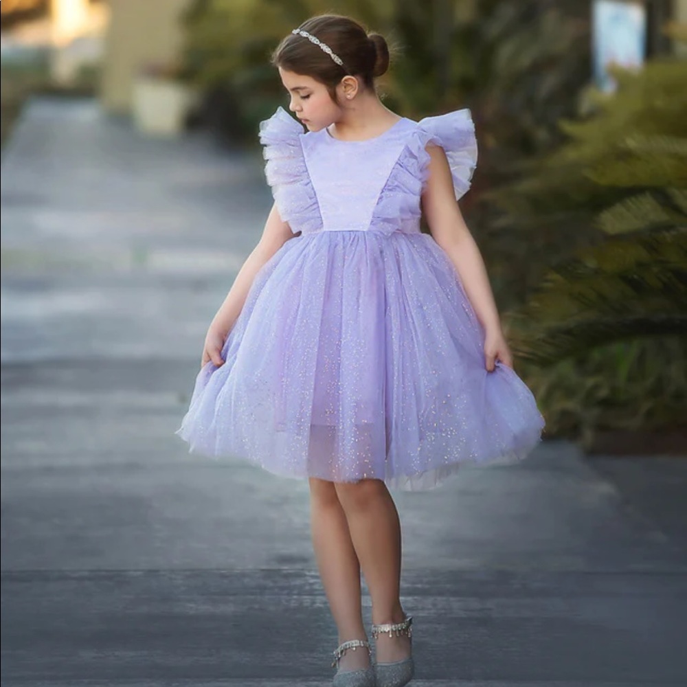Trish Scully Lavender Tulle Milly Dress